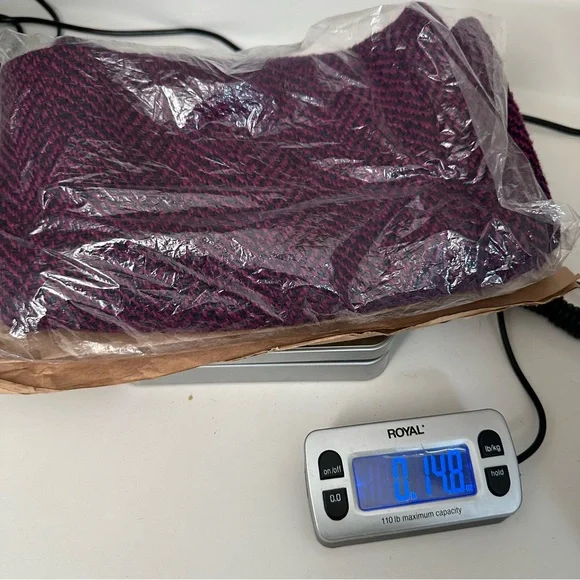 LOFT Poly Wool Short Skort Lined Back Zip Sz 14 Pink with Black Zip Pock… - Picture 8 of 8